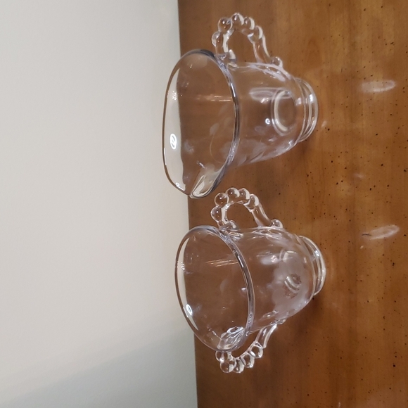 Vintage Cornflower Hughes Corn Flower cream & sugar Imperial Candlewick - Picture 6 of 8